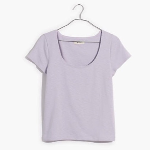 Madewell Tops - MOVING SALE | Madewell NWT Women’s Scoopneck Baby T-Shirt Sundrenched Lilac, XL